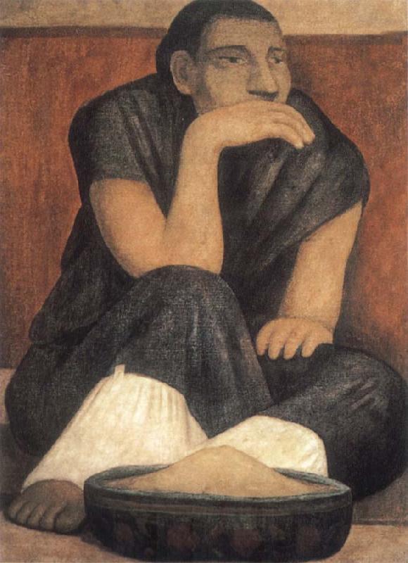 Diego Rivera The woman sale powder